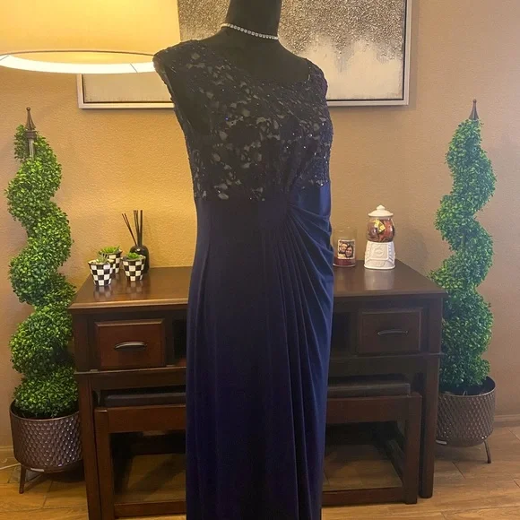 Connected Apparel Dress Navy 14P - Picture 2 of 3